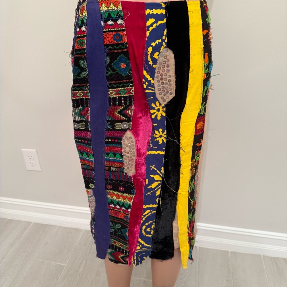 Colorful Patchwork Skirt